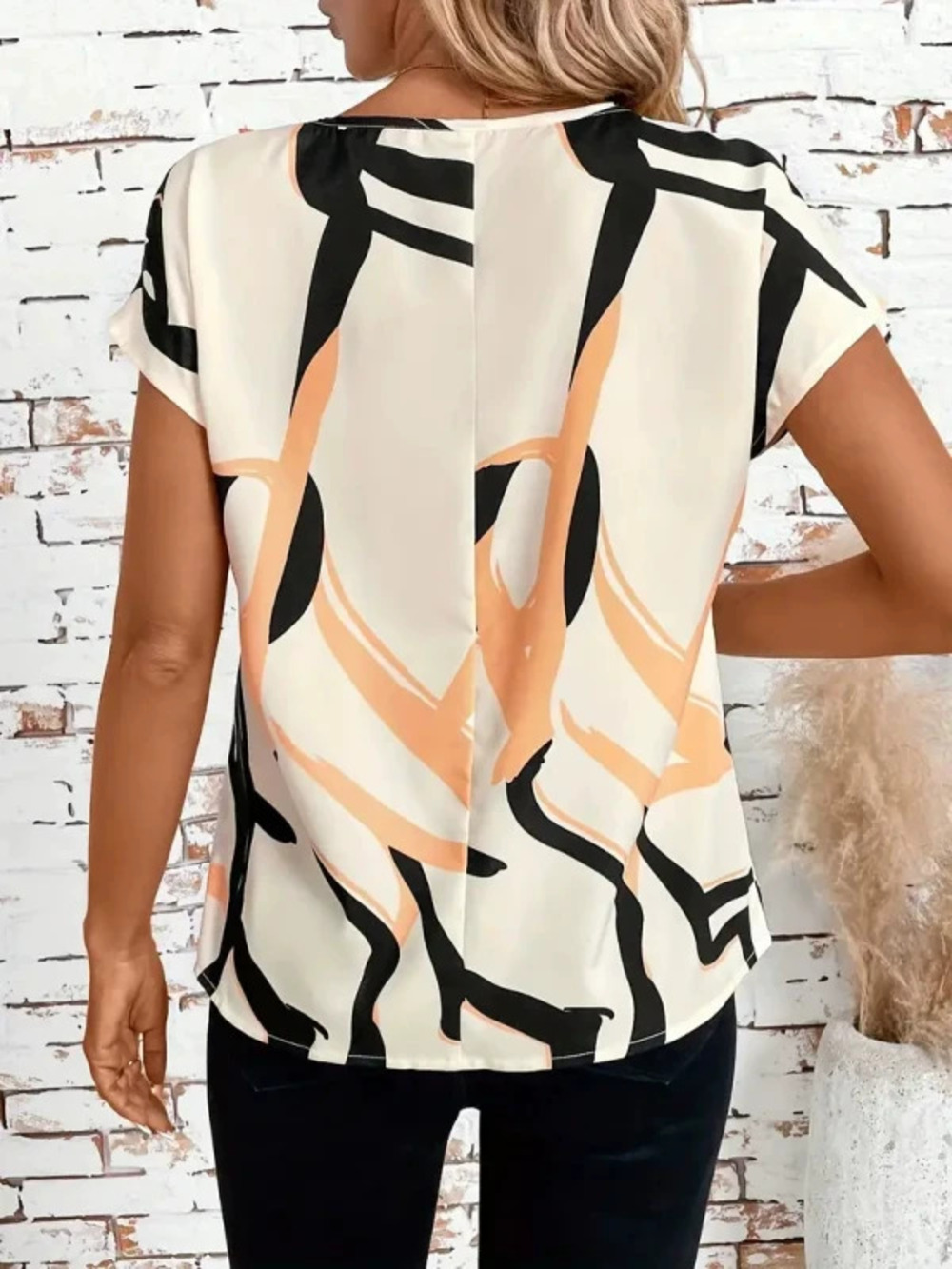 ZARA Womens Floral Print Casual Boho Blouse